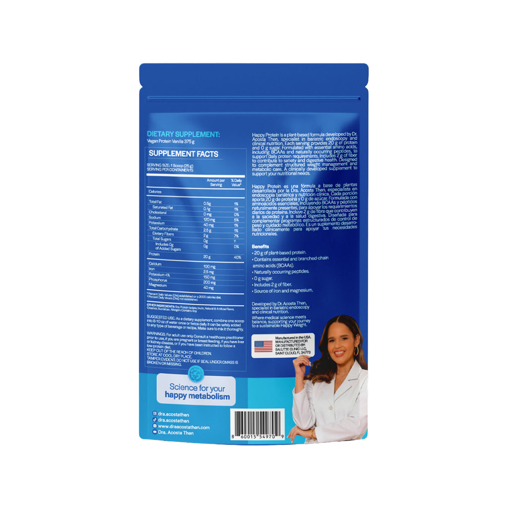 Proteína Happy Protein sabor vainilla